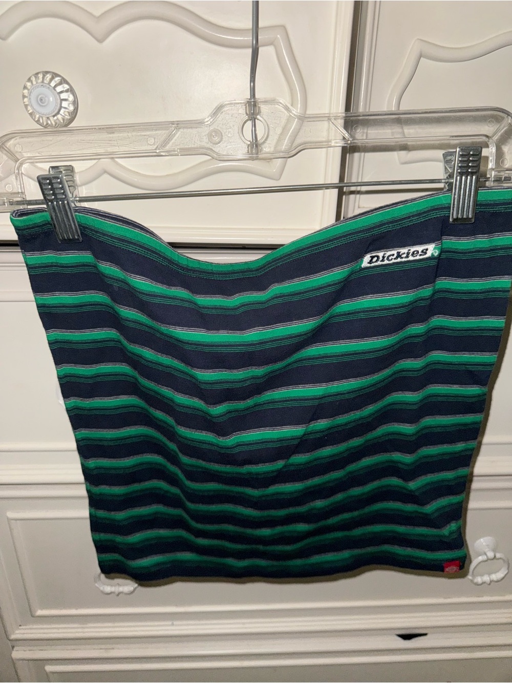 Dickies Navy and Green Striped Tube top